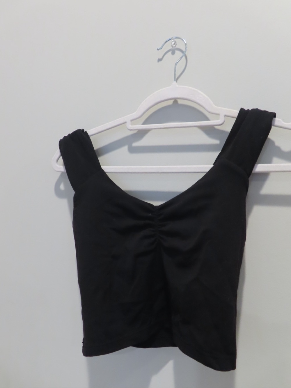 aerie Black Cropped Tank Top